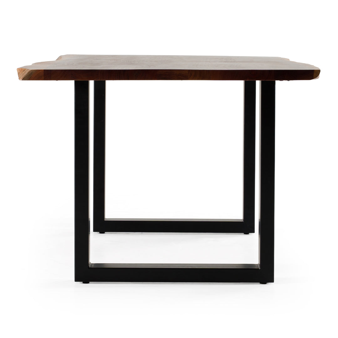 Taylor Modern 79" Live Edge Wood Dining Table