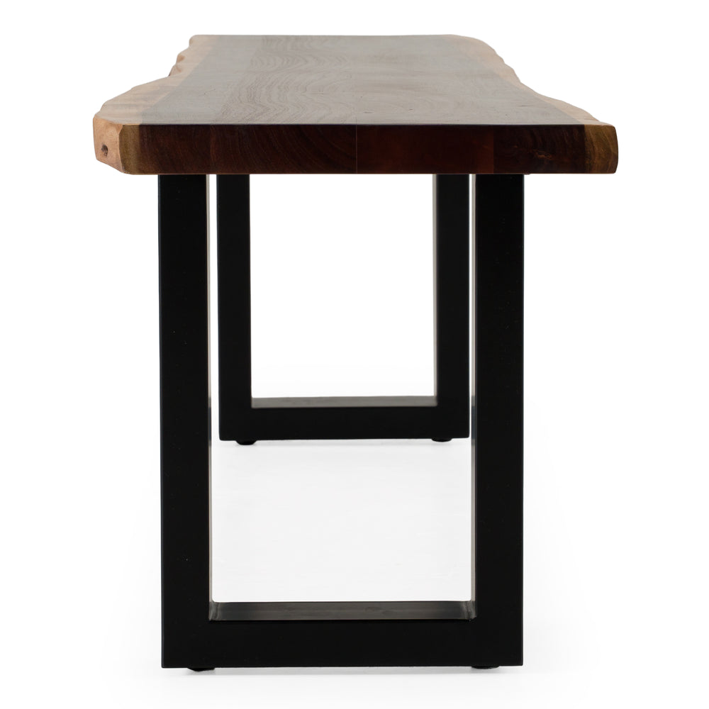 Taylor Modern Live Edge Wood Small 79" Dining Bench - View 8