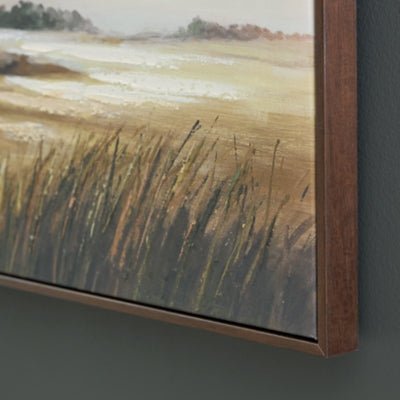 Taymen Wall Art - Dark Gray Canvas Art modern furniture Contempo Furniture
