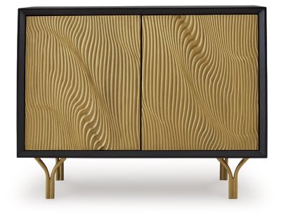 Tayner Accent Cabinet - Black Accent Cabinet modern furniture Contempo Furniture