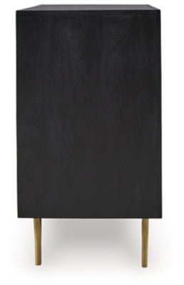 Tayner Accent Cabinet - Black Accent Cabinet modern furniture Contempo Furniture