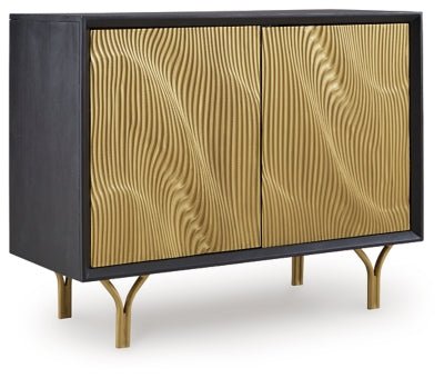 Tayner Accent Cabinet - Black Accent Cabinet modern furniture Contempo Furniture