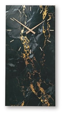 Teague Wall Clock - Black Wall Clock modern furniture Contempo Furniture