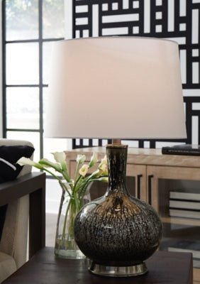 Tenslow Table Lamp - Black Table Lamp modern furniture Contempo Furniture