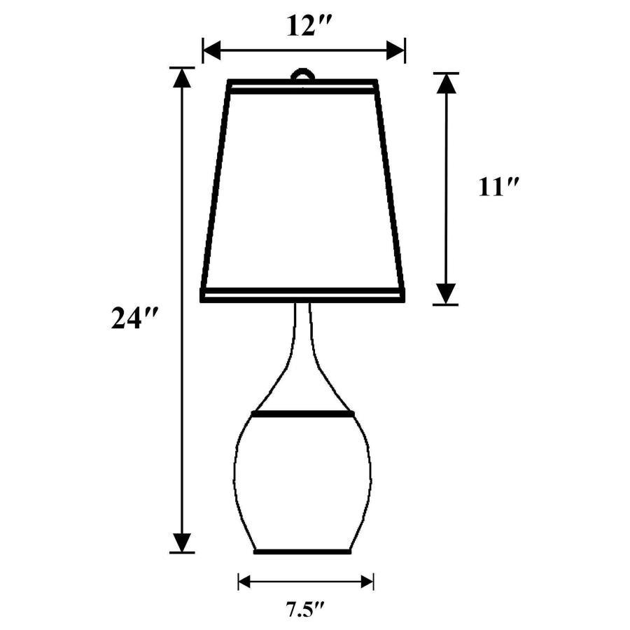 Tenya - Empire Shade Urn Table Lamp (Set of 2) - Silver Lamp Set modern furniture Contempo Furniture