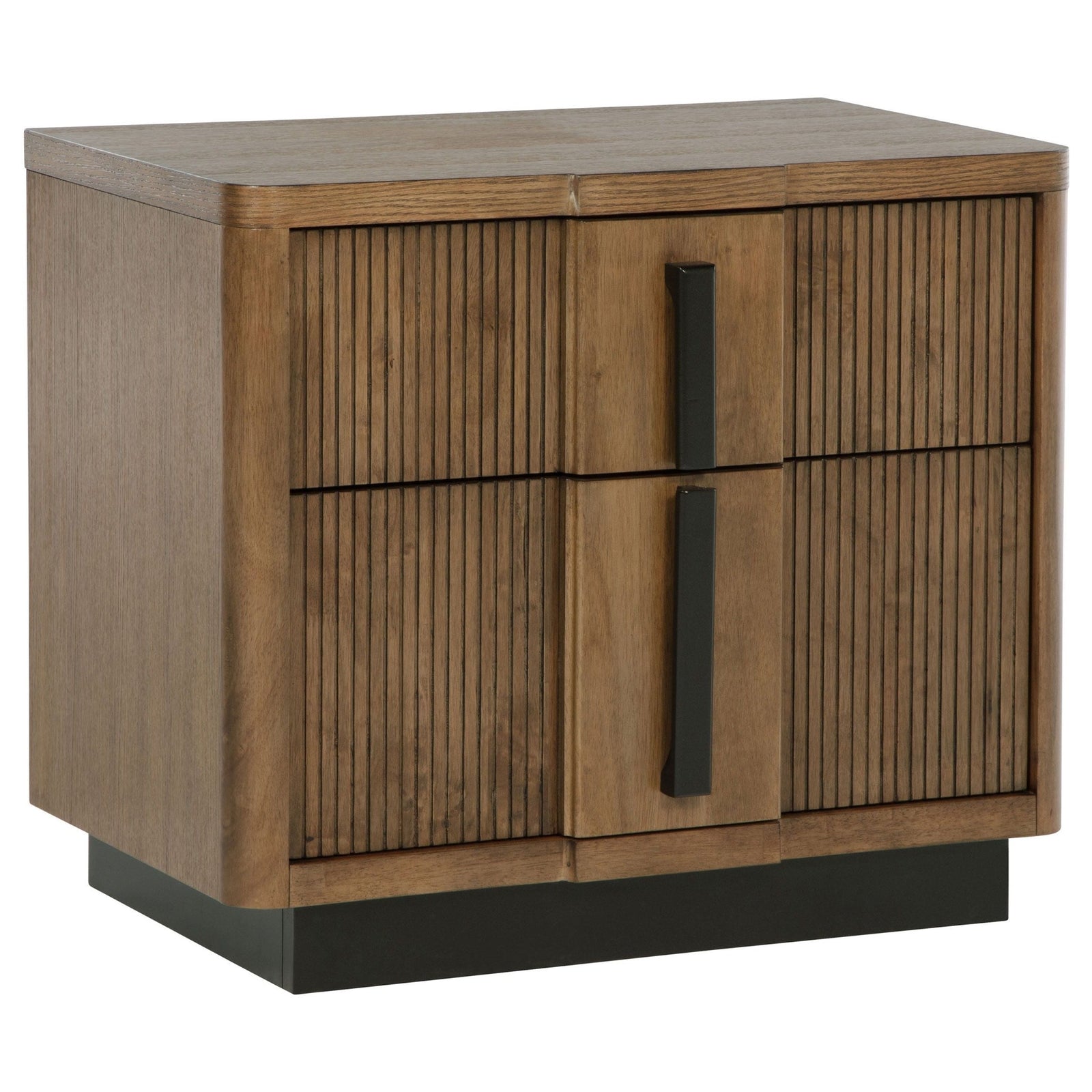 Terrace - 2 - Drawer Nightstand Bedside Table - Ash Brown Accent Nightstand modern furniture Contempo Furniture