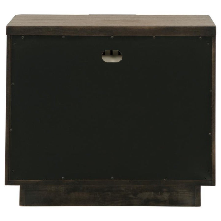 Terrace - 2 - Drawer Nightstand Bedside Table - Ash Brown Accent Nightstand modern furniture Contempo Furniture