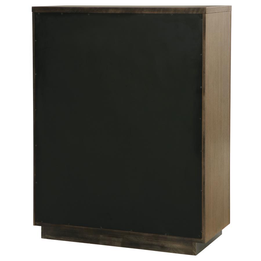 Terrace - 5 - Drawer Chest Of Drawers - Ash Brown Accent Chest modern furniture Contempo Furniture