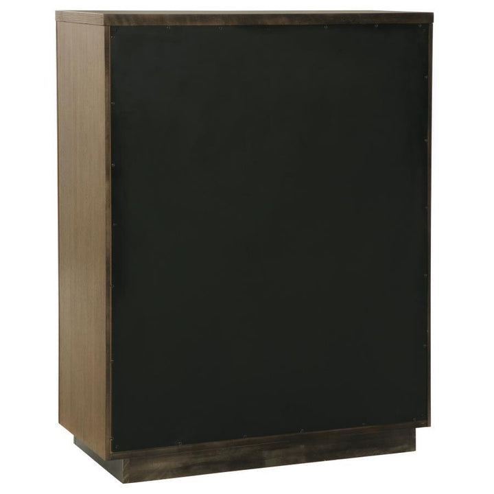 Terrace - 5 - Drawer Chest Of Drawers - Ash Brown Accent Chest modern furniture Contempo Furniture