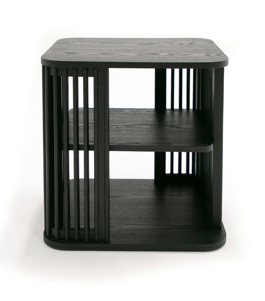 Thayne  Modern Mid Century Black Ash End Table