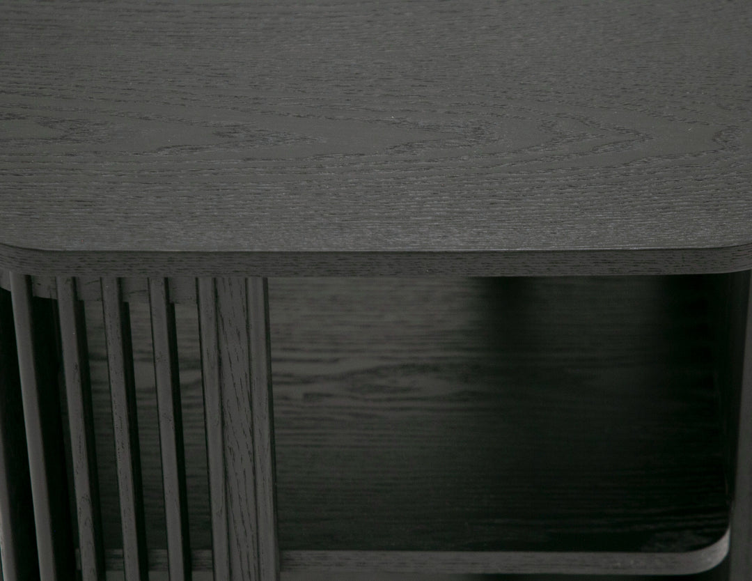 Thayne  Modern Mid Century Black Ash End Table