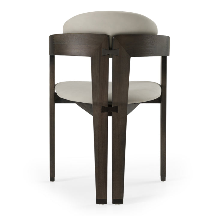 Thorne Light Grey and Dark Grey Arm Dining Chair