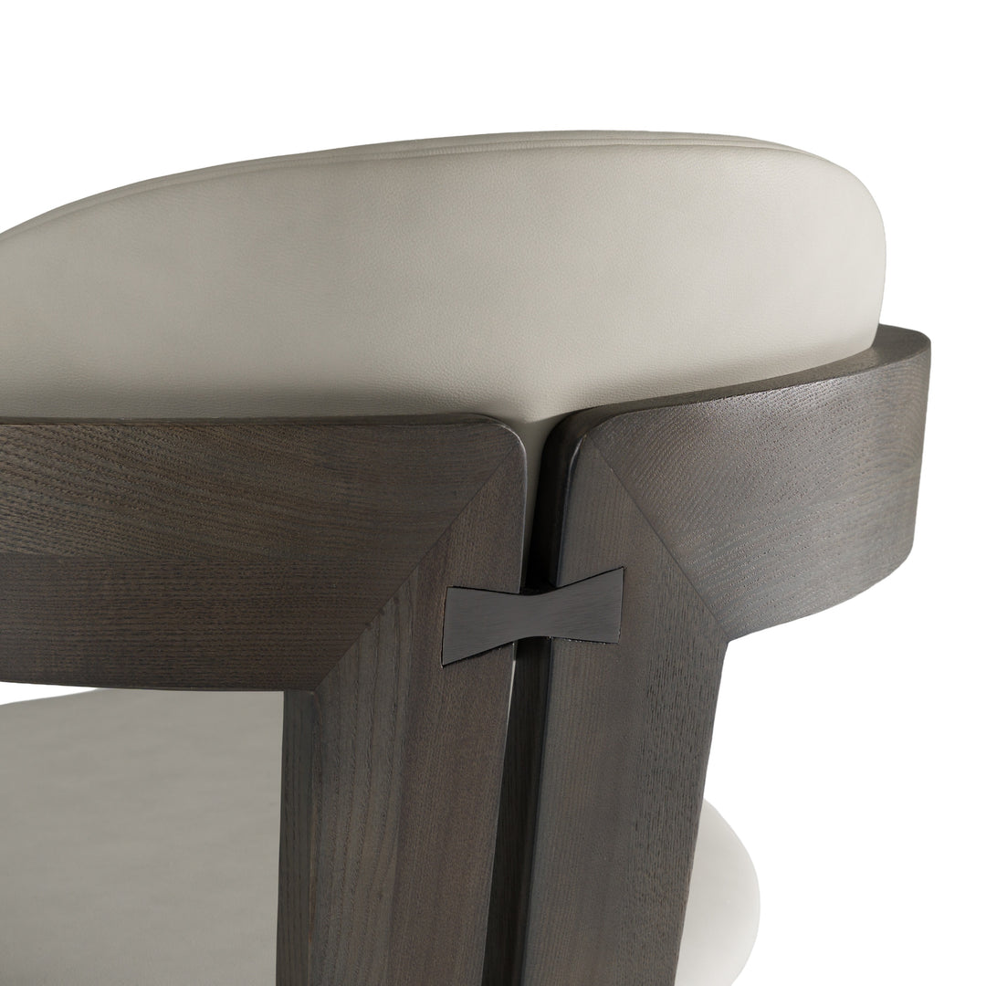 Thorne Light Grey and Dark Grey Arm Dining Chair