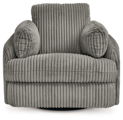 Tie - Breaker Swivel Glider Recliner - Dark Gray Swivel Glider Chair modern furniture Contempo Furniture
