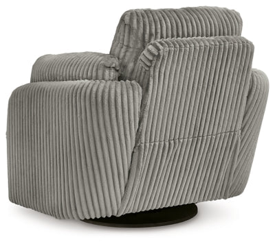 Tie - Breaker Swivel Glider Recliner - Dark Gray Swivel Glider Chair modern furniture Contempo Furniture