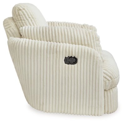 Tie - Breaker Swivel Glider Recliner - White Swivel Glider Chair modern furniture Contempo Furniture