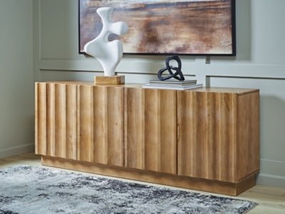 Timkins Accent Cabinet - Light Brown Accent Cabinet modern furniture Contempo Furniture