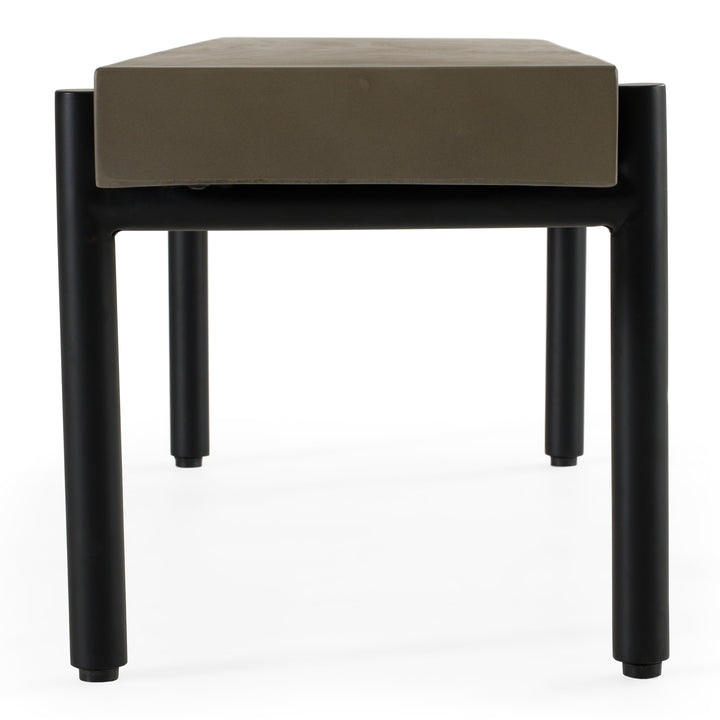 Timlin - Modern Concrete &amp; Metal Bench