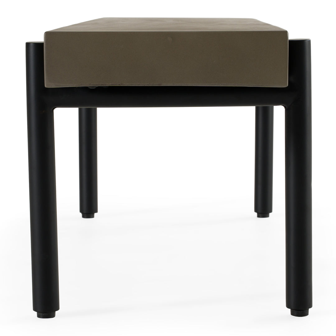 Timlin - Modern Concrete & Metal Bench