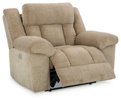 Tip - Off Power Recliner - Beige Reclining Chair modern furniture Contempo Furniture