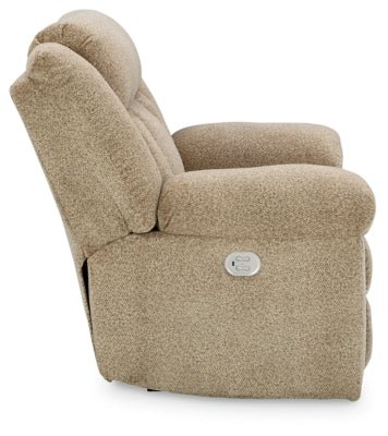 Tip - Off Power Recliner - Beige Reclining Chair modern furniture Contempo Furniture