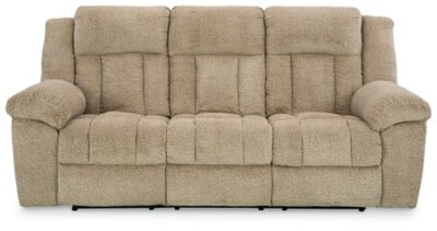 Tip - Off Power Reclining Sofa - Beige Reclining Sofa modern furniture Contempo Furniture