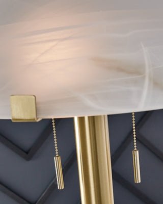 Tobbinsen Floor Lamp - Light Brown Floor Lamp modern furniture Contempo Furniture