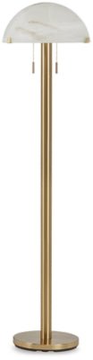 Tobbinsen Floor Lamp - Light Brown Floor Lamp modern furniture Contempo Furniture
