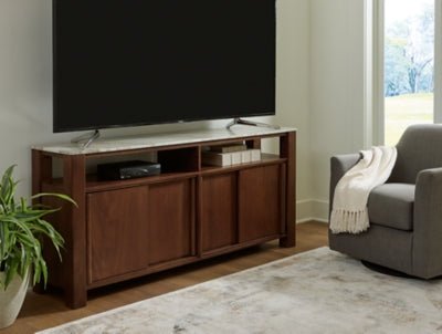 Tobinville Accent Cabinet - Dark Brown Accent Cabinet modern furniture Contempo Furniture