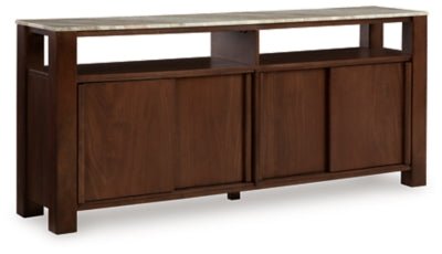 Tobinville Accent Cabinet - Dark Brown Accent Cabinet modern furniture Contempo Furniture