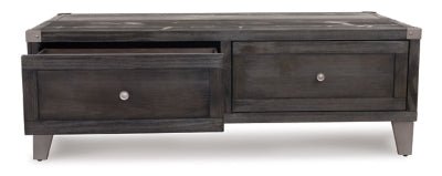 Todoe Coffee Table with Lift Top - Dark Gray Cocktail Table modern furniture Contempo Furniture