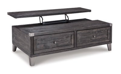 Todoe Coffee Table with Lift Top - Dark Gray Cocktail Table modern furniture Contempo Furniture