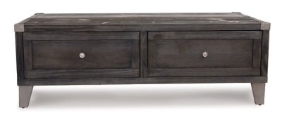 Todoe Coffee Table with Lift Top - Dark Gray Cocktail Table modern furniture Contempo Furniture