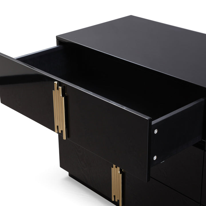 Token Modern Black &amp; Gold 4-Piece Bedroom Set