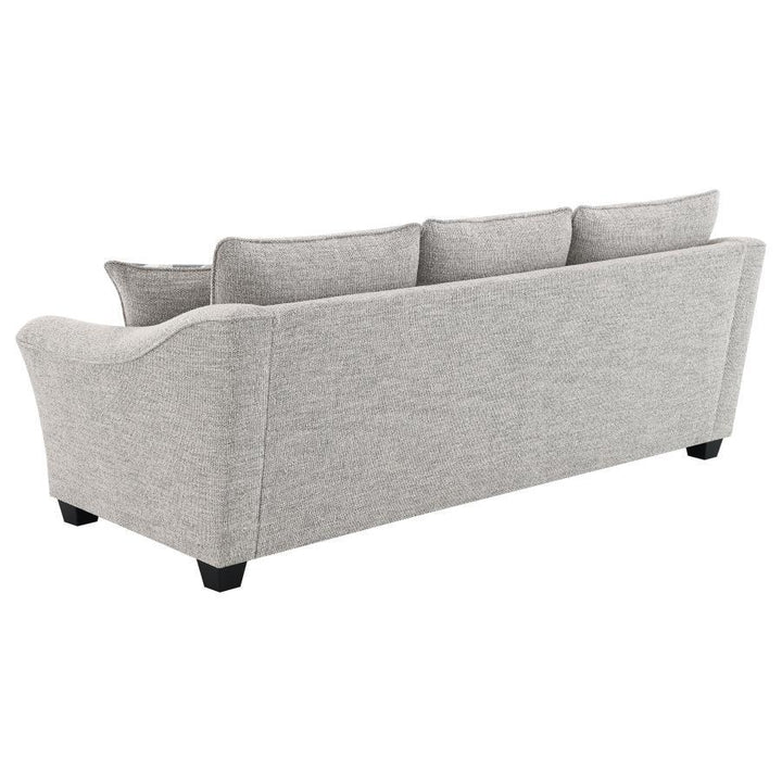 Tomkins - 3 Piece Boucle Upholstered Sofa Set - Light Gray 3 - Piece Living Room Set modern furniture Contempo Furniture