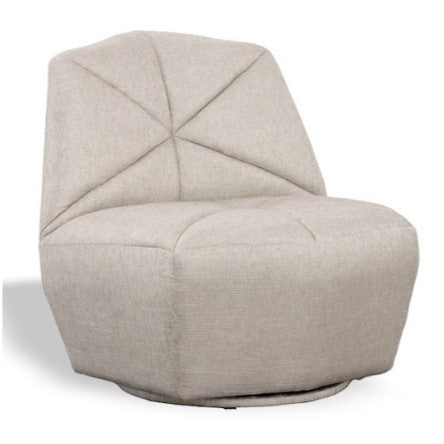 Tomlin - Contemporary Grey Woven Fabric Accent Chair