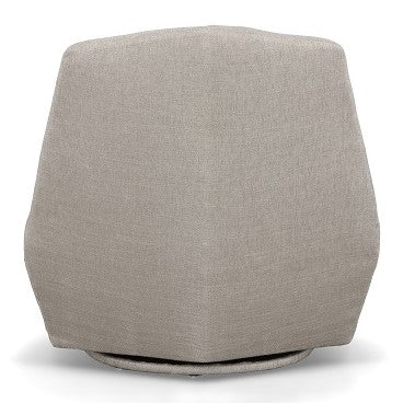 Tomlin - Contemporary Grey Woven Fabric Accent Chair