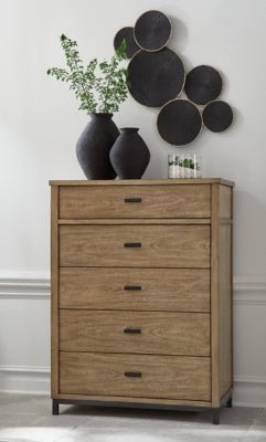Tomtyn Chest of Drawers - Light Brown Accent Chest modern furniture Contempo Furniture