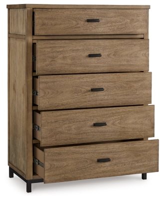 Tomtyn Chest of Drawers - Light Brown Accent Chest modern furniture Contempo Furniture