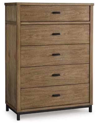 Tomtyn Chest of Drawers - Light Brown Accent Chest modern furniture Contempo Furniture