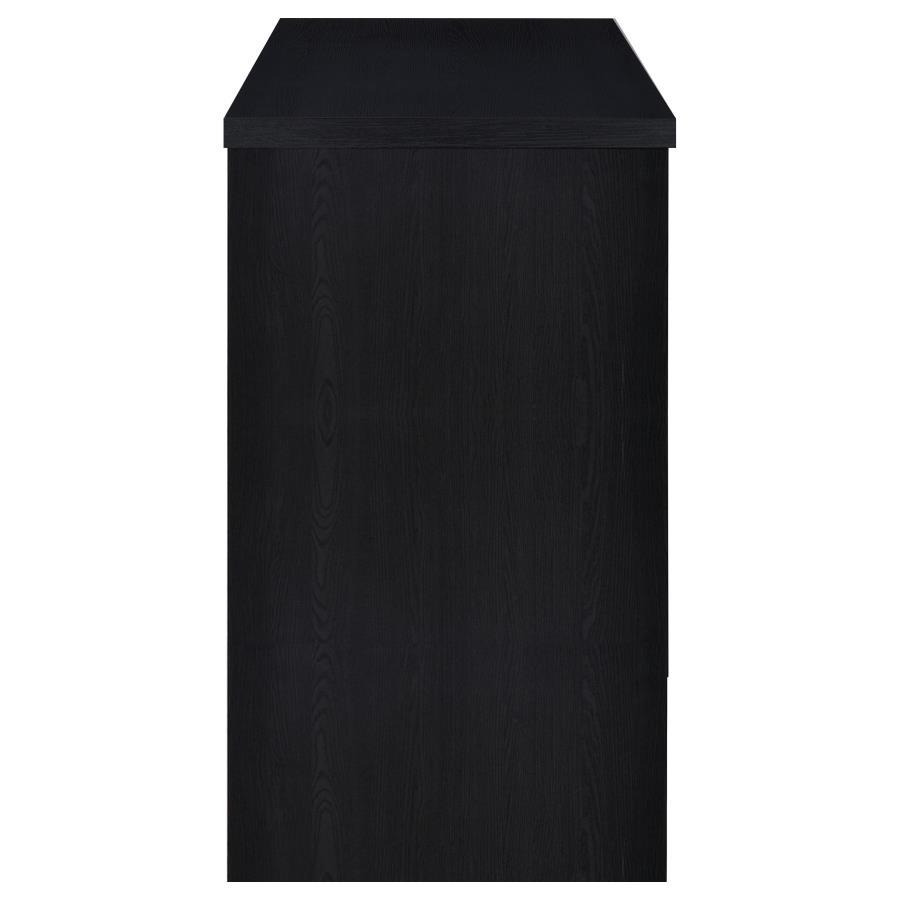 Topanga - Engineered Wood Freestanding Home Bar - Black Home Bars modern furniture Contempo Furniture