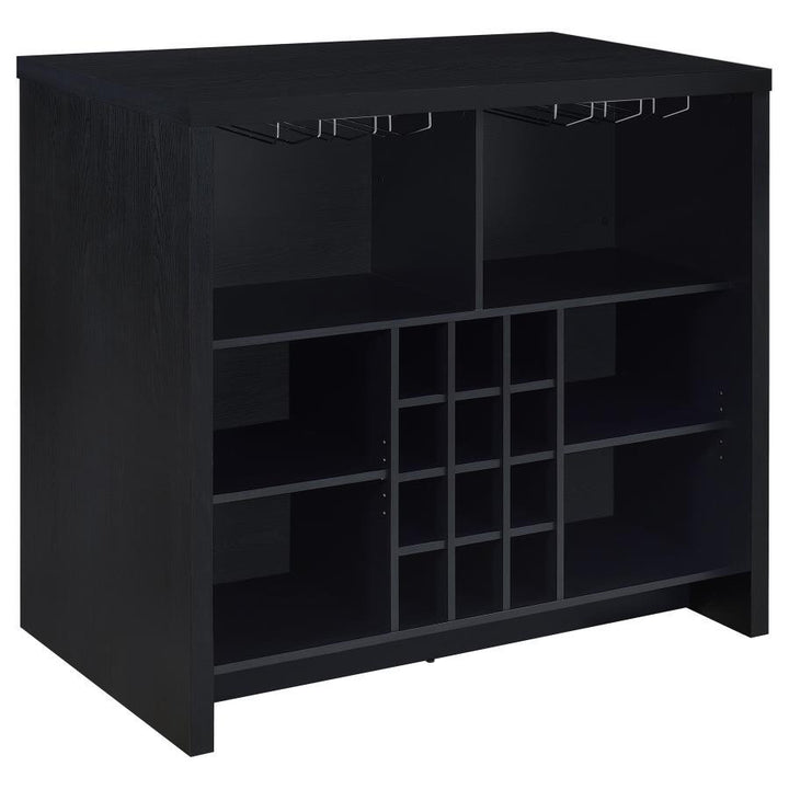 Topanga - Engineered Wood Freestanding Home Bar - Black Home Bars modern furniture Contempo Furniture