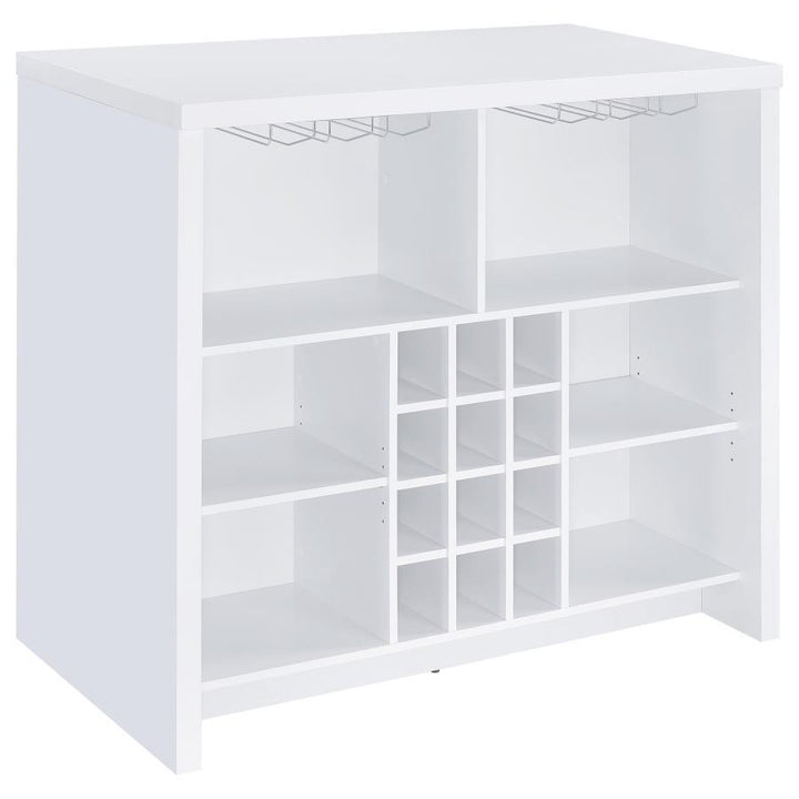 Topanga - Engineered Wood Freestanding Home Bar - White Home Bars modern furniture Contempo Furniture