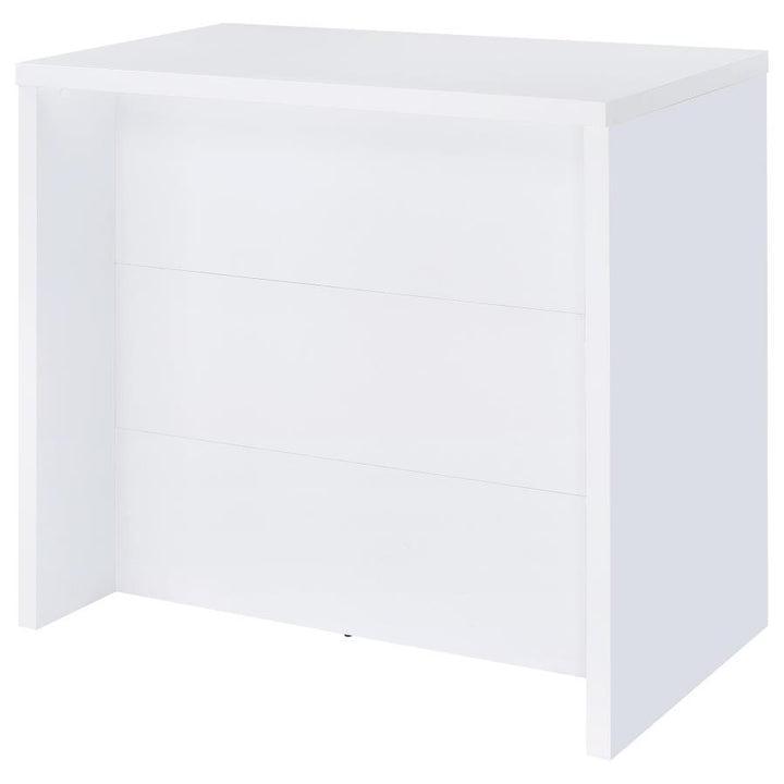 Topanga - Engineered Wood Freestanding Home Bar - White Home Bars modern furniture Contempo Furniture
