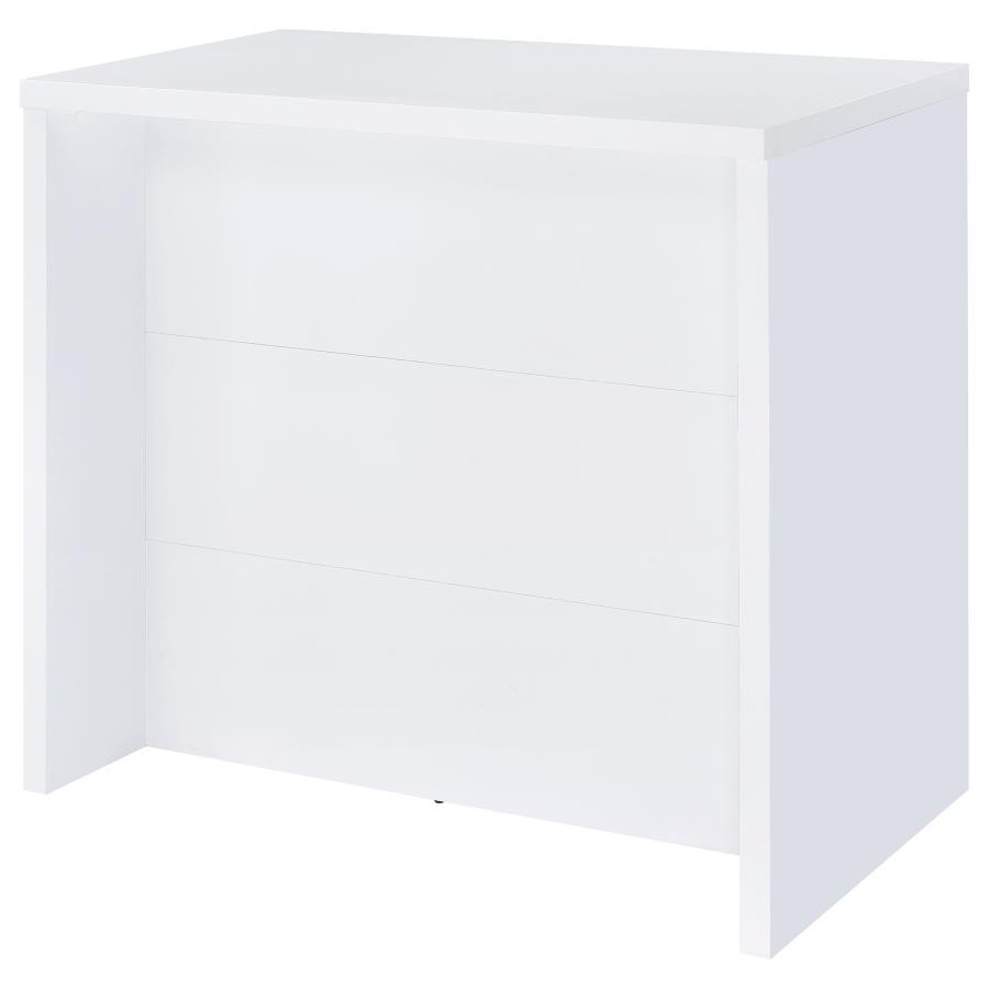 Topanga - Engineered Wood Freestanding Home Bar - White Home Bars modern furniture Contempo Furniture