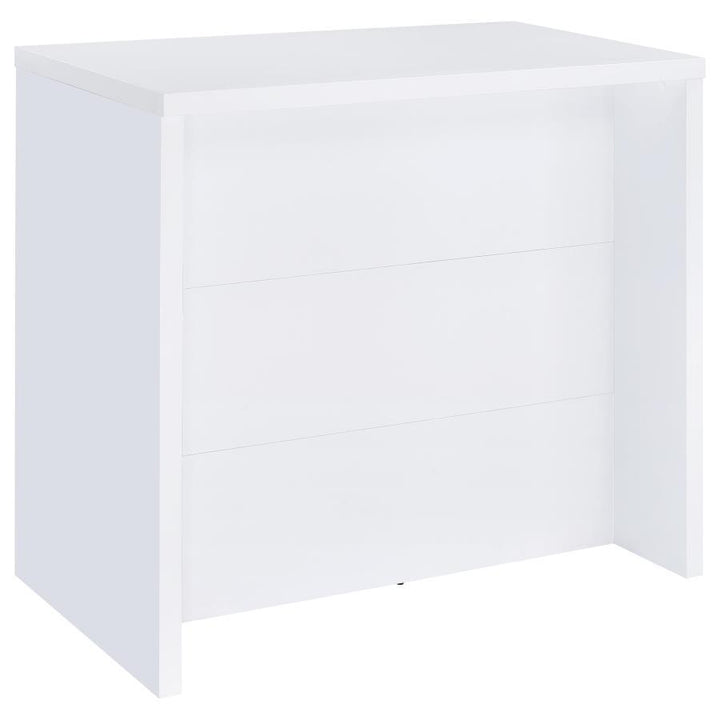 Topanga - Engineered Wood Freestanding Home Bar - White Home Bars modern furniture Contempo Furniture