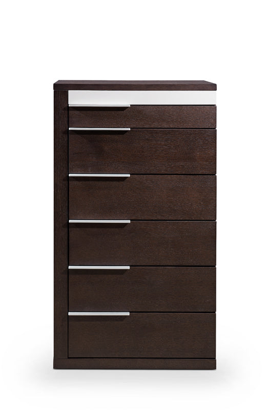 Torino Modern Brown Oak & Grey Chest