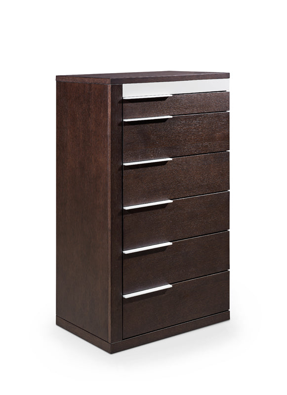 Torino Modern Brown Oak & Grey Chest