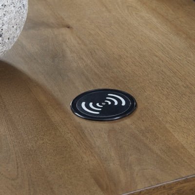 Torlanta Chairside End Table - Dark Brown End Table modern furniture Contempo Furniture