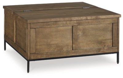 Torlanta Lift - Top Coffee Table - Dark Brown Cocktail Table modern furniture Contempo Furniture